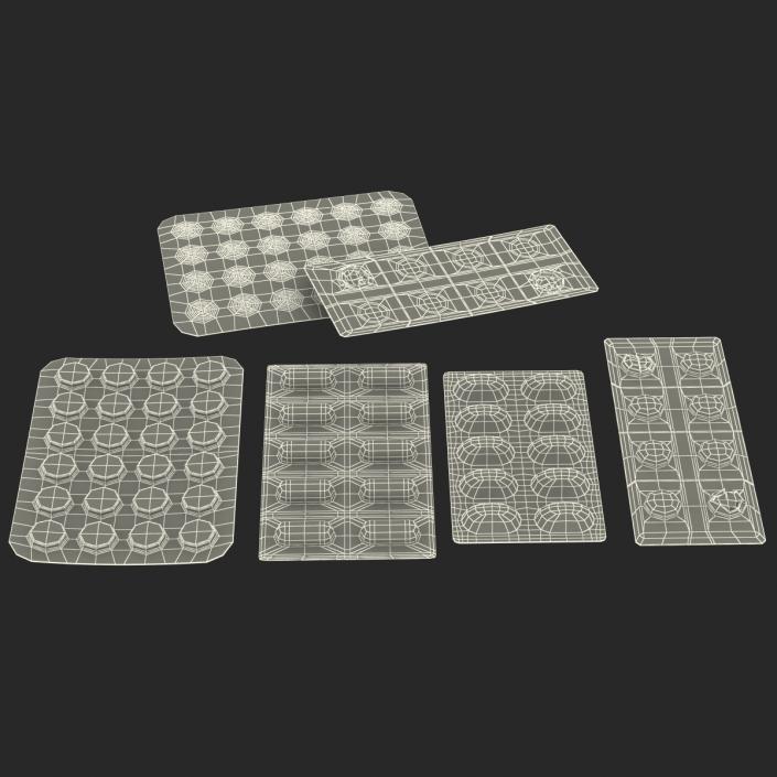 3D model Pills Blister Packs Collection