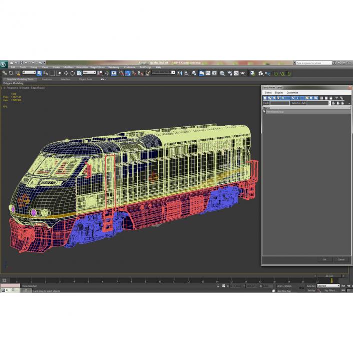 Diesel Electric Locomotive Generic 3D model