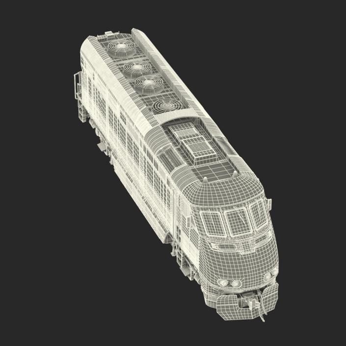 Diesel Electric Locomotive Generic 3D model