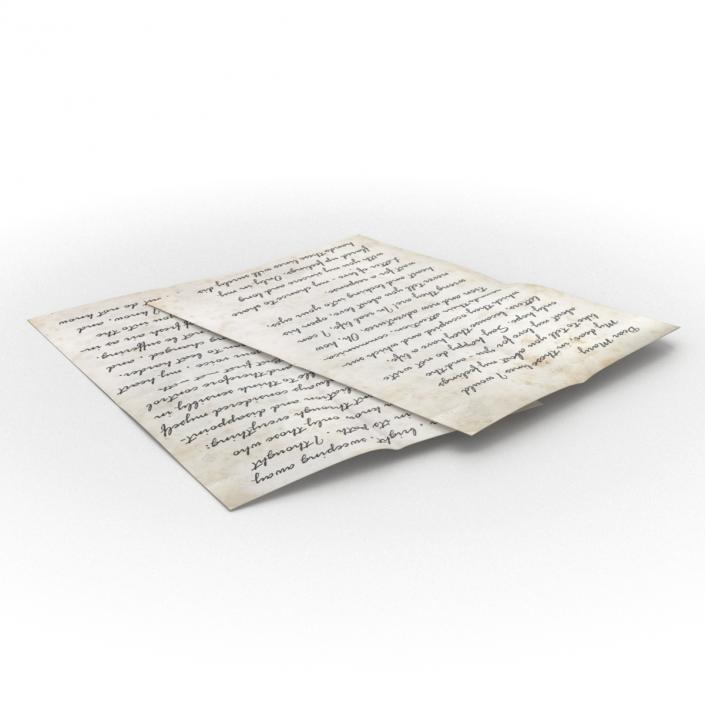 3D model Old Letter