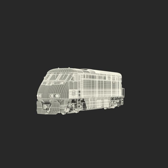 Diesel Electric Locomotive Generic 3D model