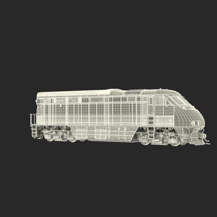 Diesel Electric Locomotive Generic 3D model