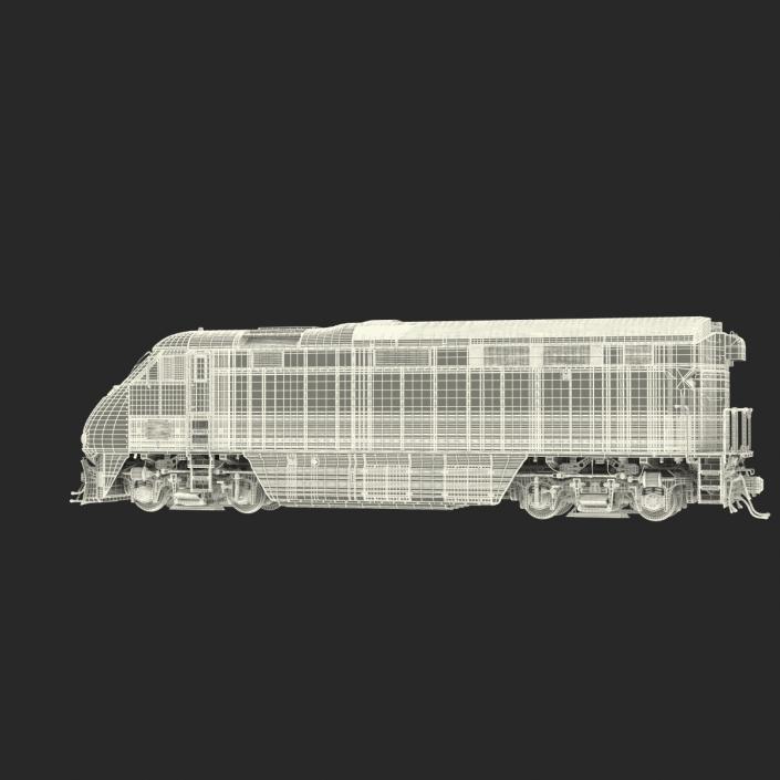 Diesel Electric Locomotive Generic 3D model