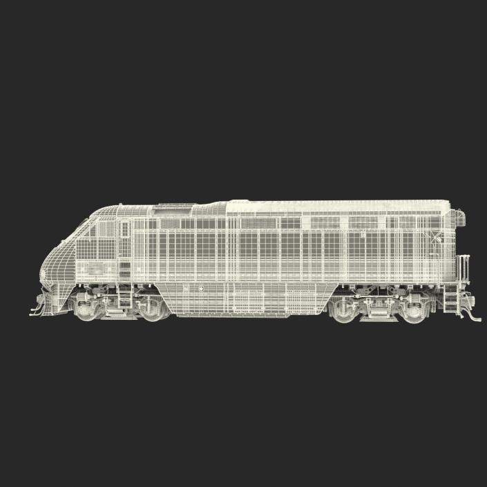 Diesel Electric Locomotive Generic 3D model