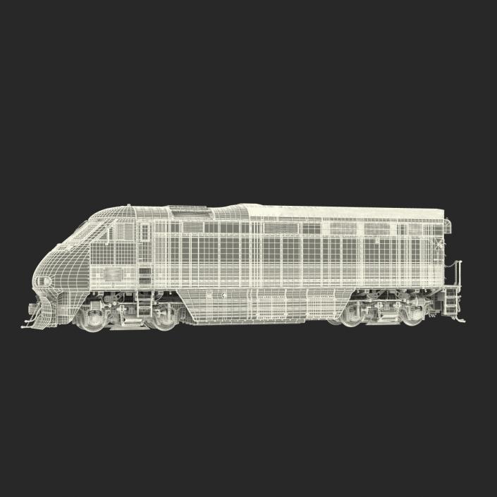 Diesel Electric Locomotive Generic 3D model