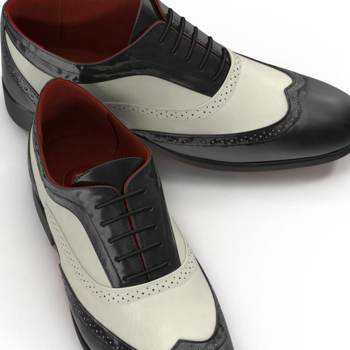 3D Wingtip Shoes model