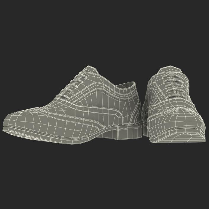 3D Wingtip Shoes model