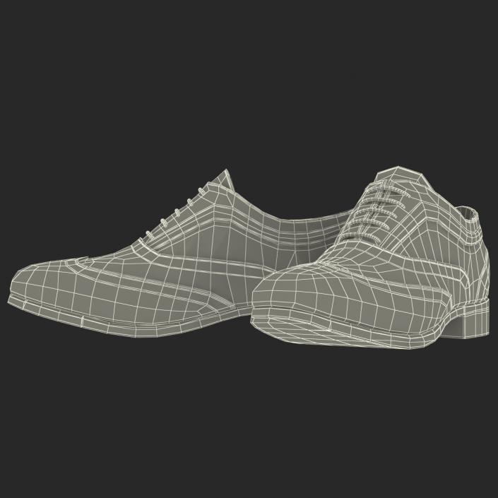 3D Wingtip Shoes model