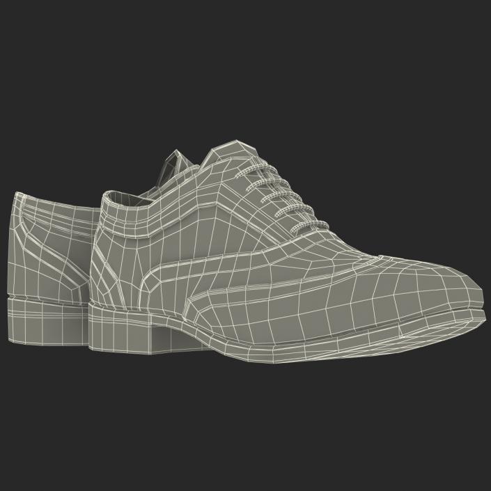 3D Wingtip Shoes model