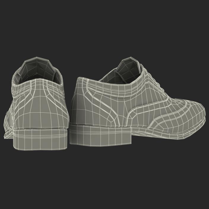 3D Wingtip Shoes model