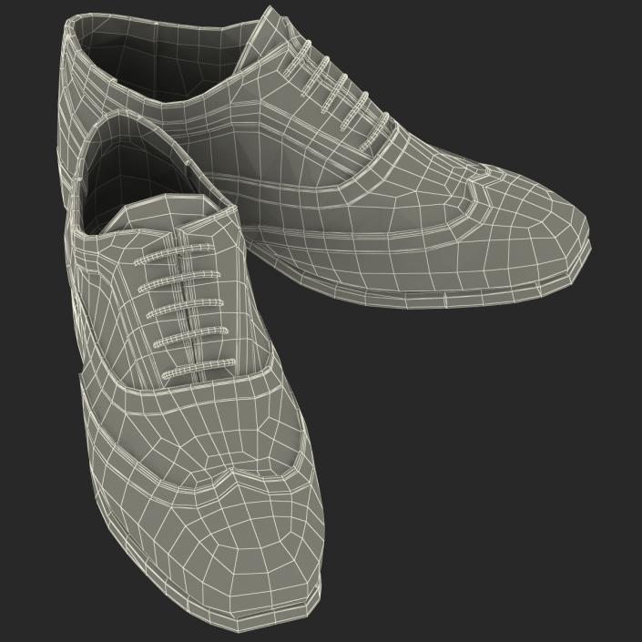 3D Wingtip Shoes model