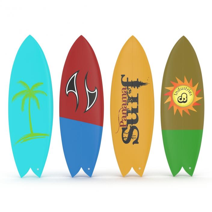 3D model Surfboard Fish Collection