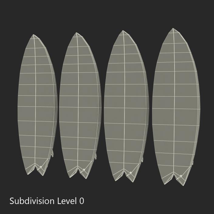 3D model Surfboard Fish Collection