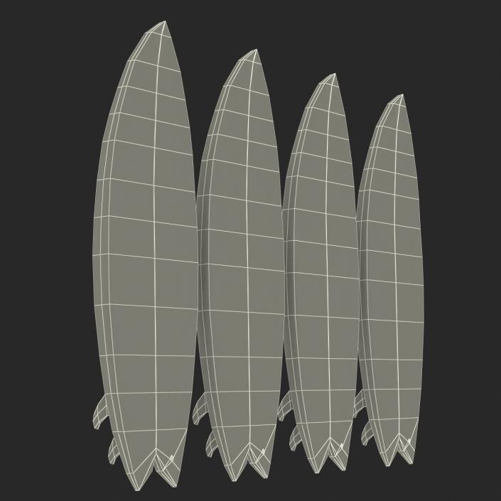 3D model Surfboard Fish Collection