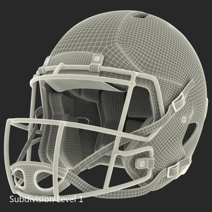 3D model Football Helmet 3 Riddell