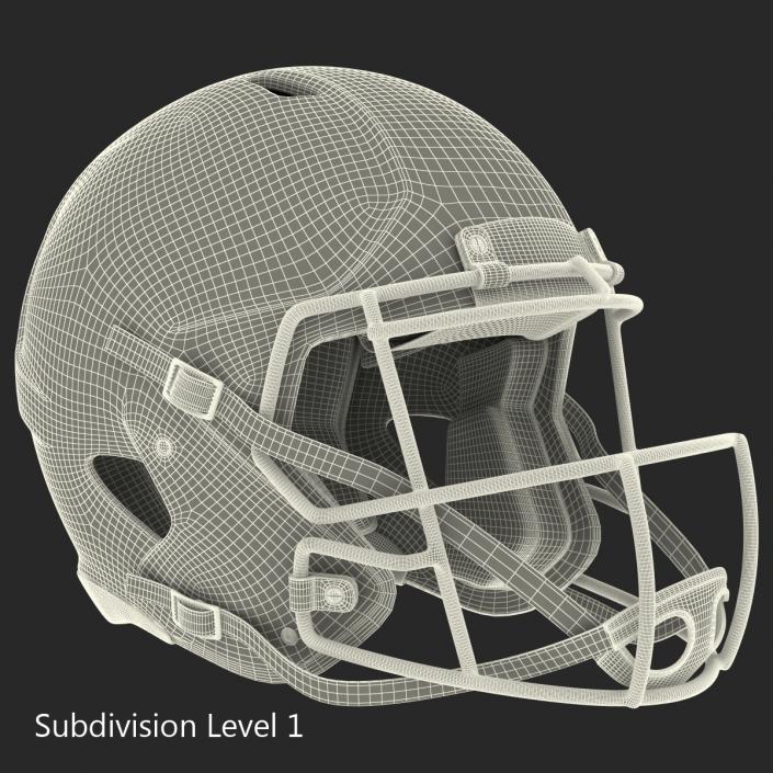 3D model Football Helmet 3 Generic