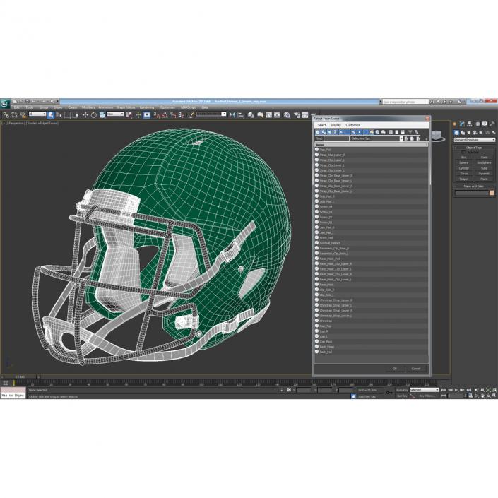 3D model Football Helmet 3 Generic