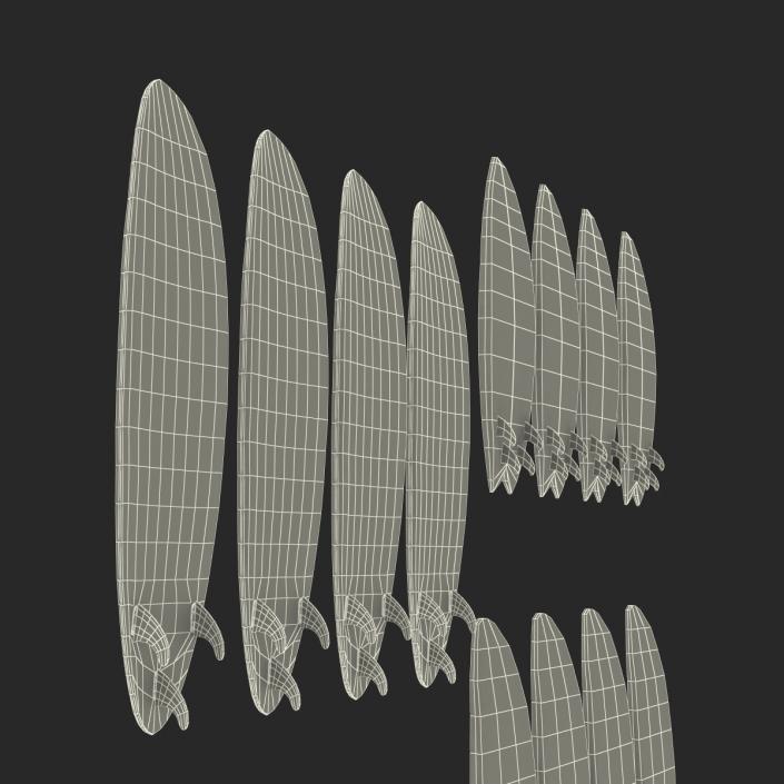 3D Surfboards Collection 2 model