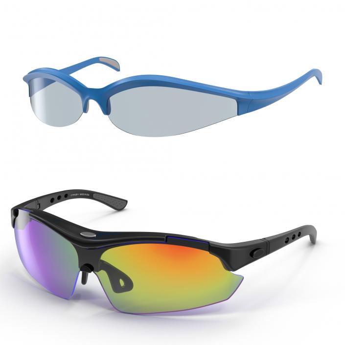 Sport Glasses Collection 3D model