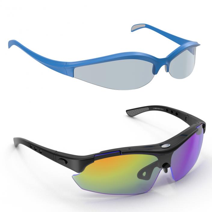 Sport Glasses Collection 3D model