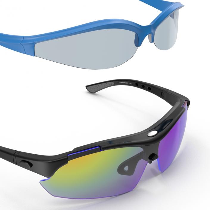 Sport Glasses Collection 3D model