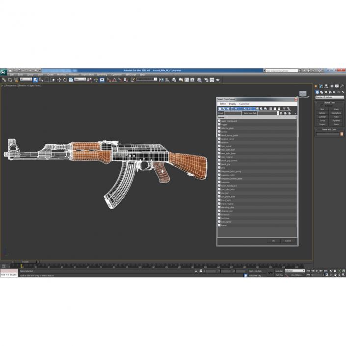 Assault Rifle AK 47 3D model