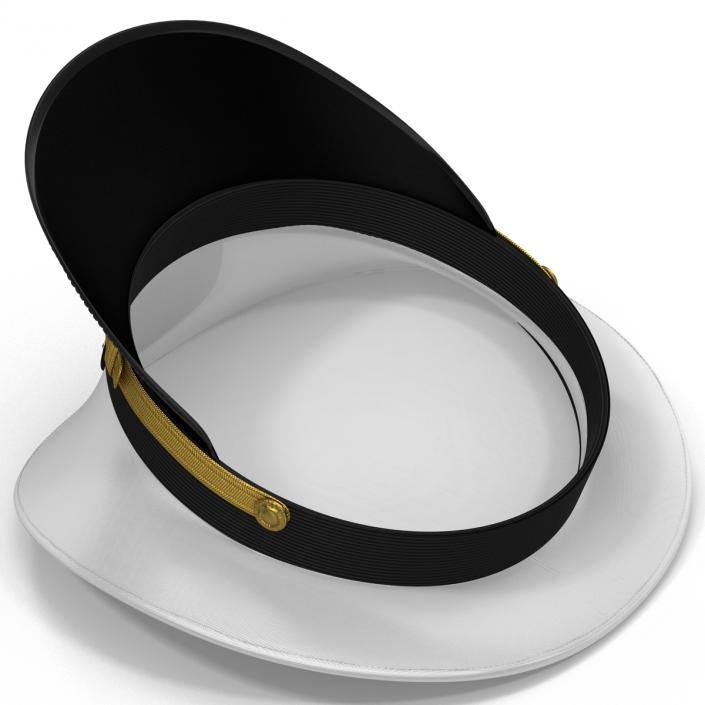 3D model US Navy Officer White Hat