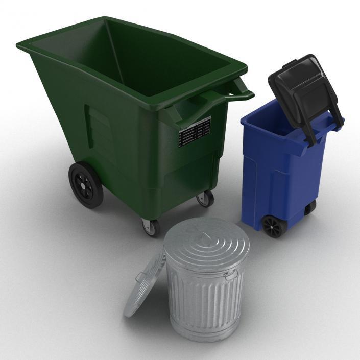 3D Garbage Cans 3D Models Collection model