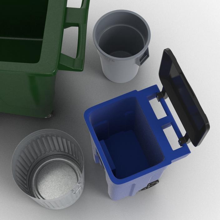 3D Garbage Cans 3D Models Collection model