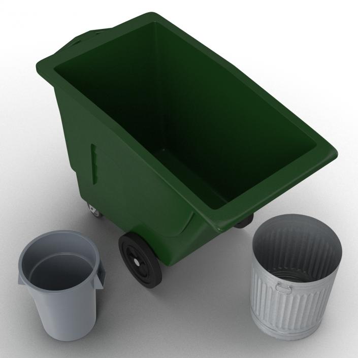 3D Garbage Cans 3D Models Collection model