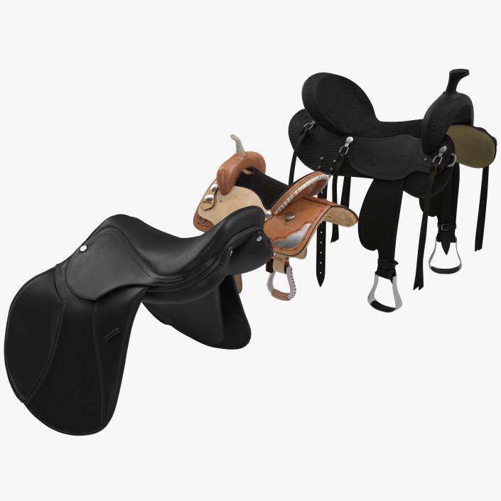 3D Saddles Collection model