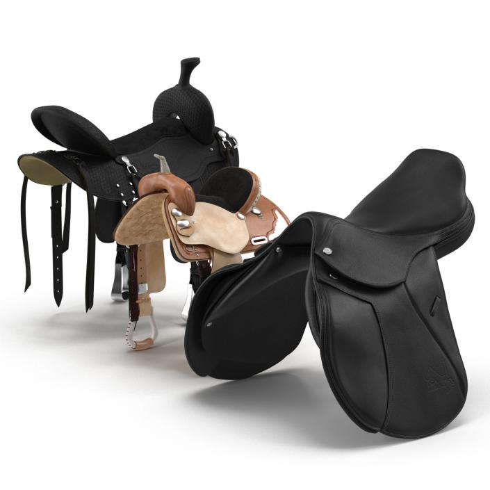 3D Saddles Collection model