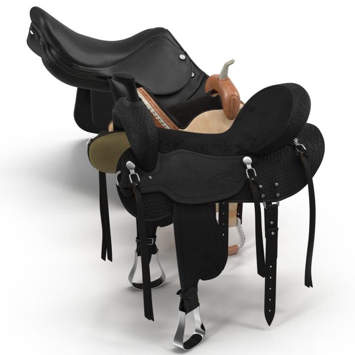 3D Saddles Collection model