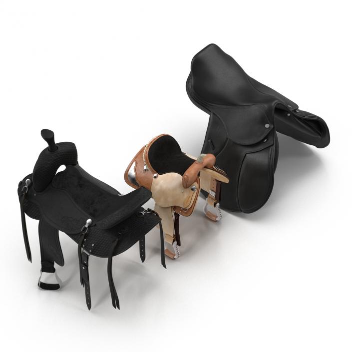 3D Saddles Collection model