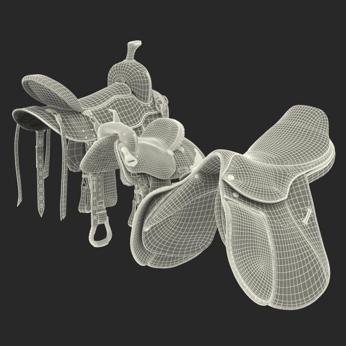 3D Saddles Collection model