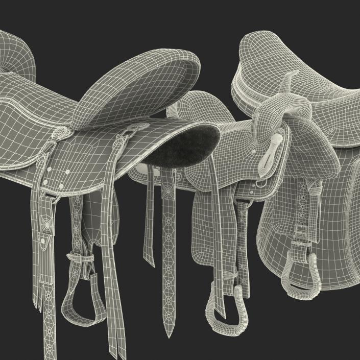 3D Saddles Collection model