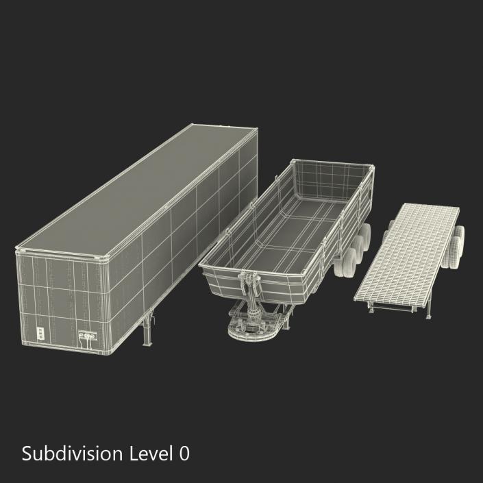 Trailers Collection 3D model