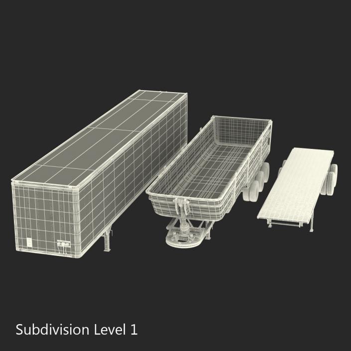 Trailers Collection 3D model