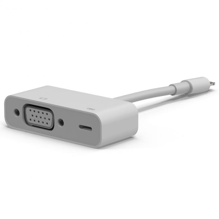 3D model Apple Lightning to VGA Adapter