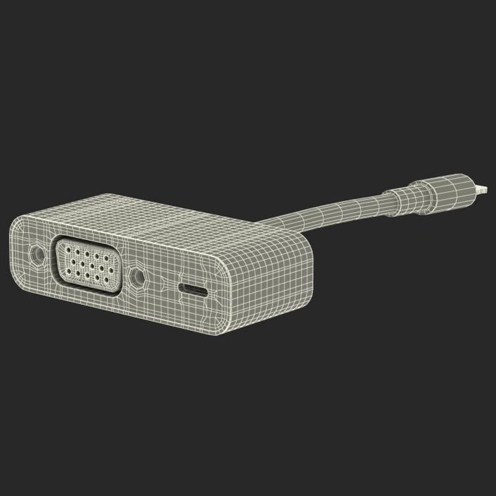 3D model Apple Lightning to VGA Adapter