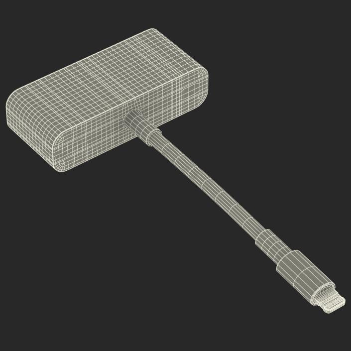 3D model Apple Lightning to VGA Adapter