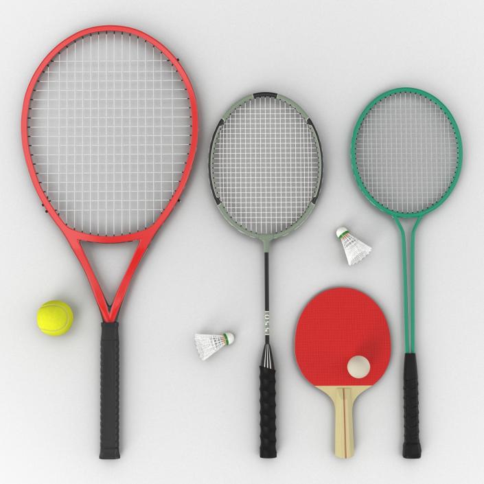 3D Sport Rackets 3D Models Collection 2