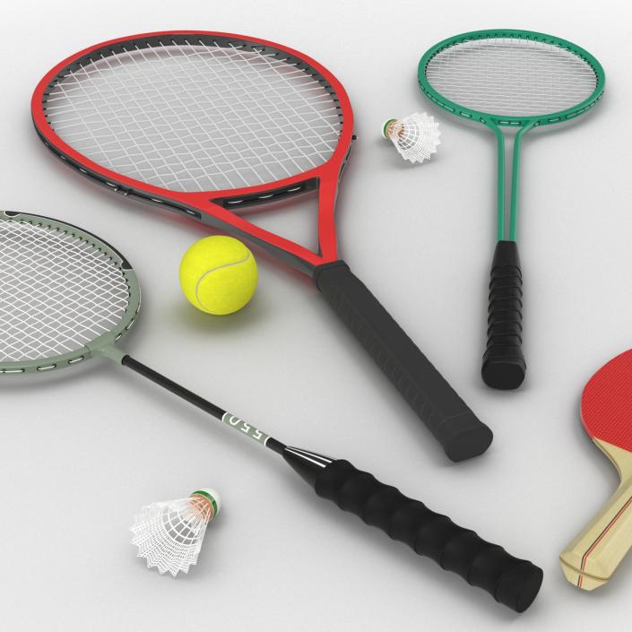 3D Sport Rackets 3D Models Collection 2