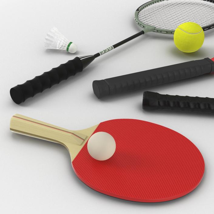 3D Sport Rackets 3D Models Collection 2