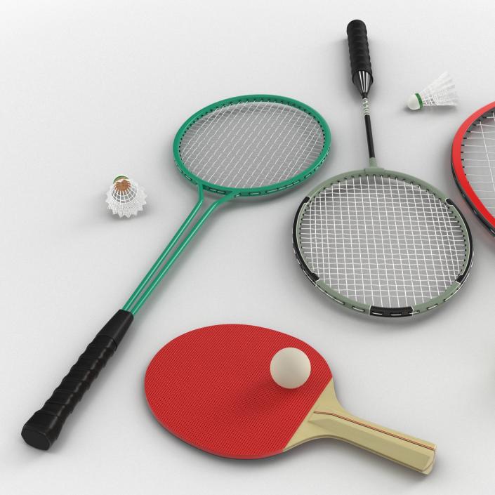 3D Sport Rackets 3D Models Collection 2