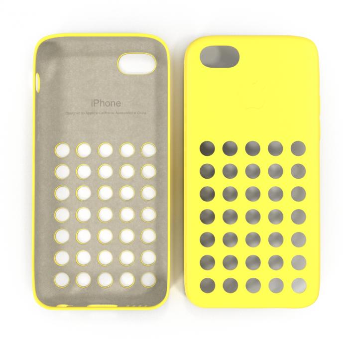 3D iPhone 5c Case Yellow