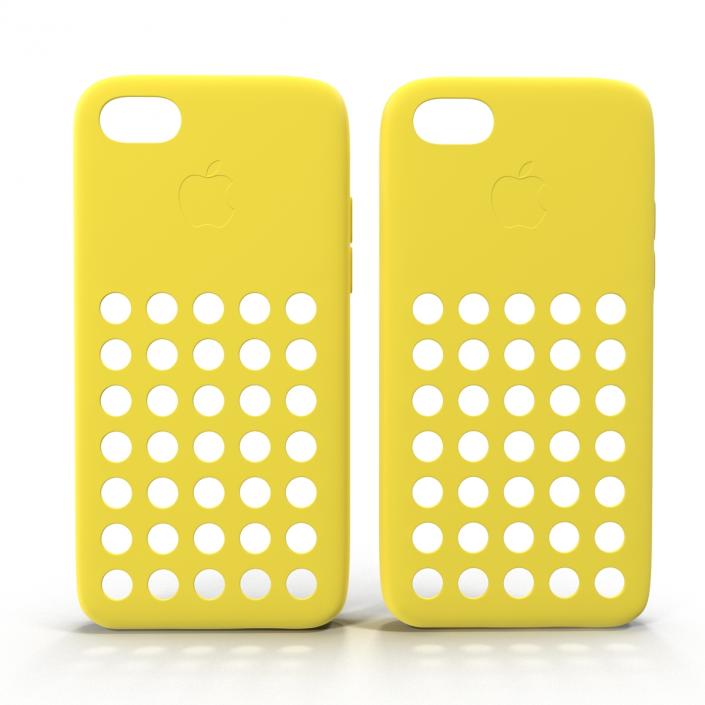 3D iPhone 5c Case Yellow