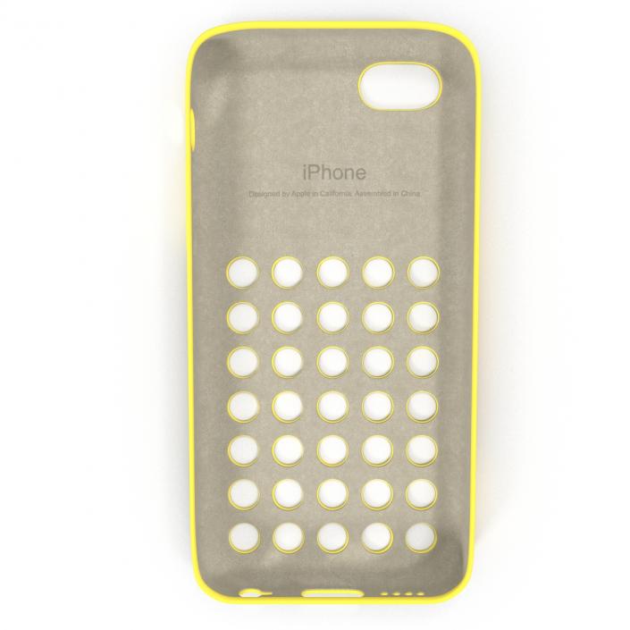 3D iPhone 5c Case Yellow