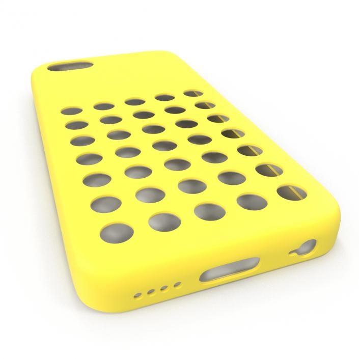 3D iPhone 5c Case Yellow