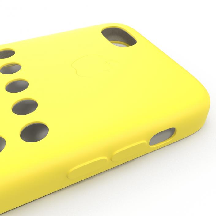 3D iPhone 5c Case Yellow